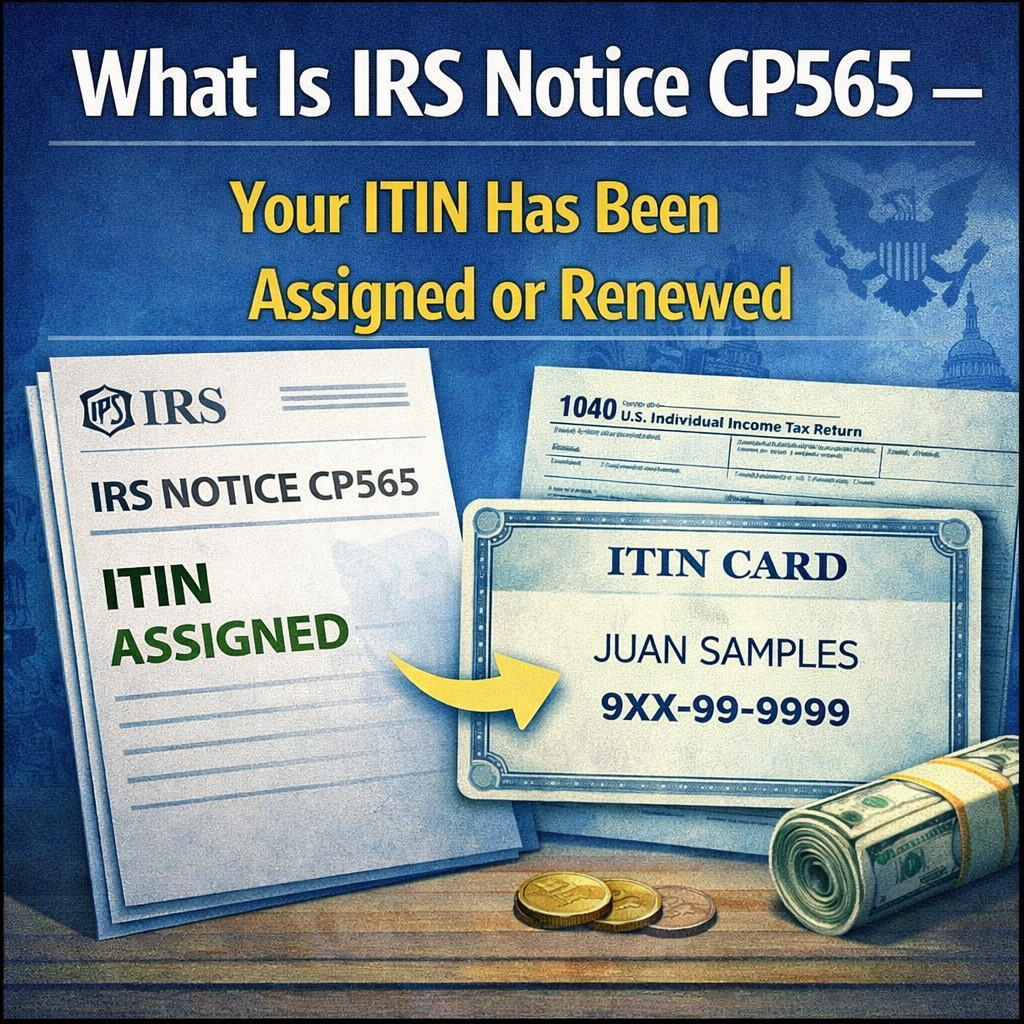 What Is IRS Notice CP565 — Your ITIN Has Been Assigned or Renewed